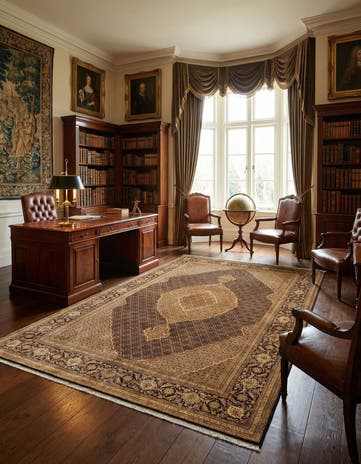 8' 2 x 11' 5 Tabriz Mahi Rug