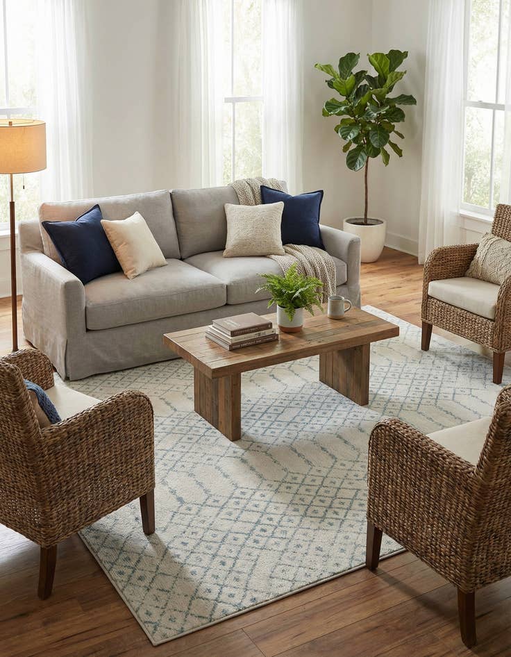 Detail image of 9' x 12' Paxon Trellis Rug