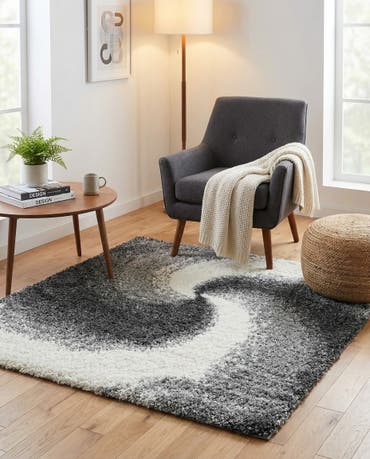  5' x 5' Soft Touch Shag Square Rug
