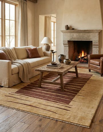 5' 10 x 9' 4 Hand Knotted Kashkuli Gabbeh Wool Rug