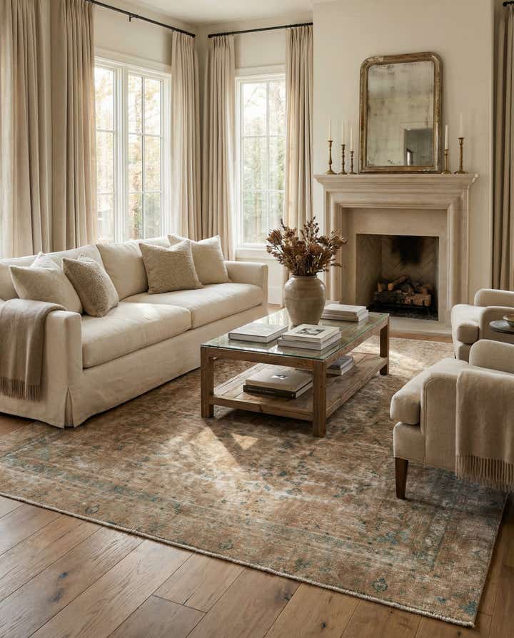 7' 8 x 11' 10 Hand Knotted Ultra Vintage Persian Wool Rug