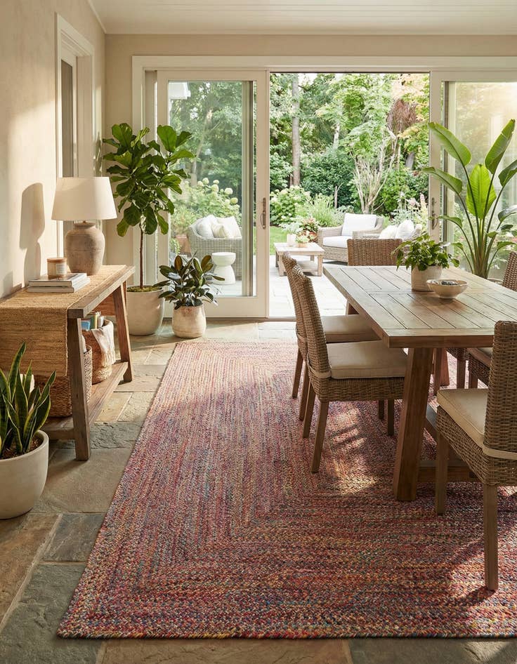 Detail image of 9' x 12'  Hand Woven Eco Verse   Washable Indoor / Outdoor Rug