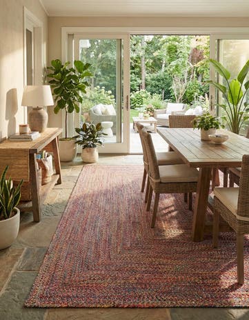 9' x 12' Easy-Clean Eco Verse Washable Indoor / Outdoor Rug