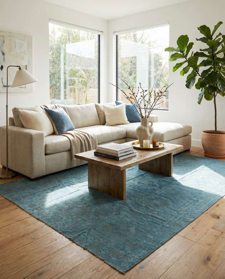 8' 1 x 9' 8 Hand Woven Kilim Modern Wool Rug