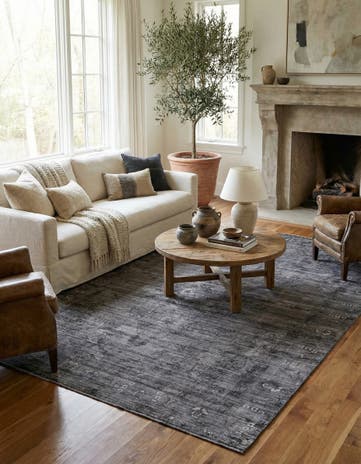 6' 4 x 9' 7 Hand Knotted Ultra Vintage Persian Wool Rug