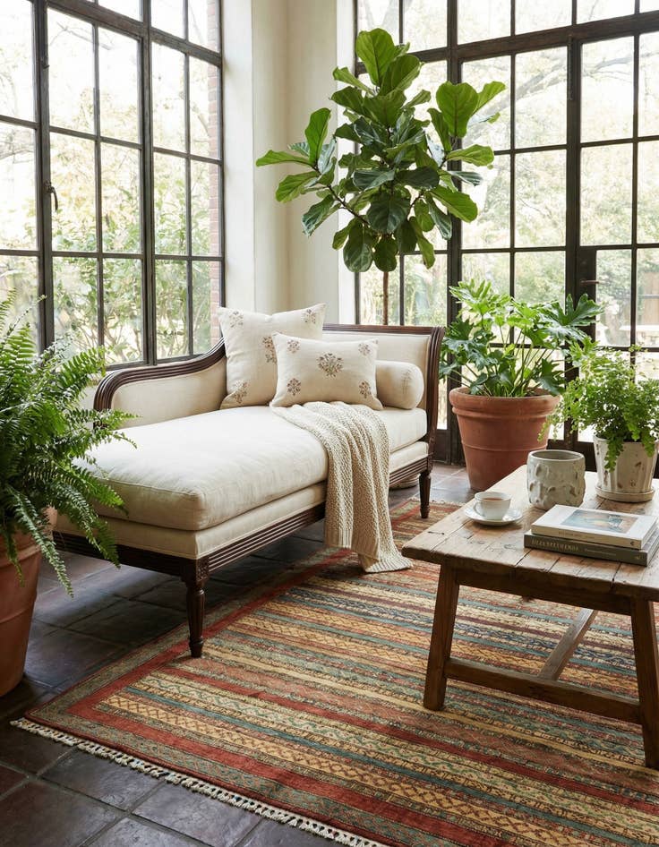 Detail image of 5' x 6' 5  Hand Knotted Ariana Ziegler Rug