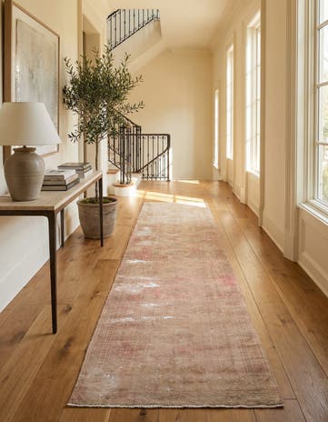 3' 1 x 12' 7 Hand Knotted Ultra Vintage Persian Wool Runner Rug
