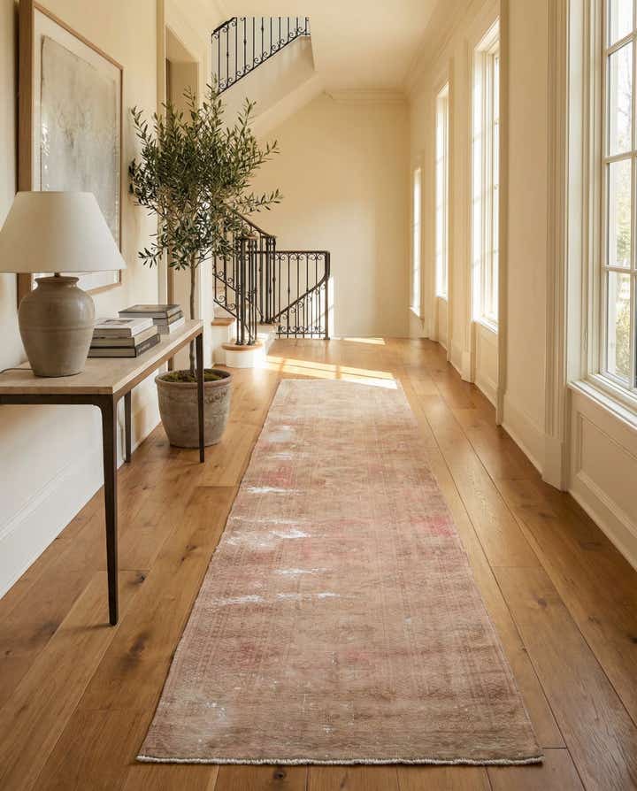 3' 1 x 12' 7 Hand Knotted Ultra Vintage Persian Wool Runner Rug