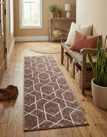 2' x 6' Eco Trellis Runner Rug