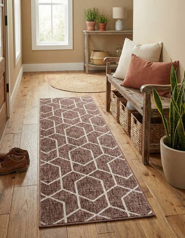 2' x 6' Eco Trellis Runner Rug