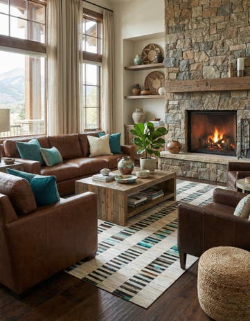 6' x 9' 1 Cowhide Stocks Rug