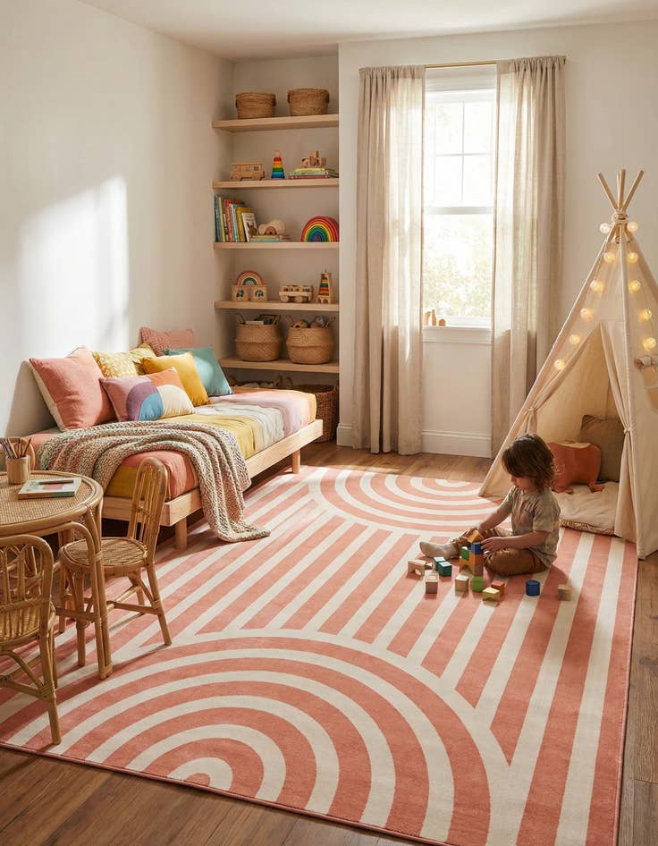 Detail image of 9' x 12' Whimsy Kids Rug
