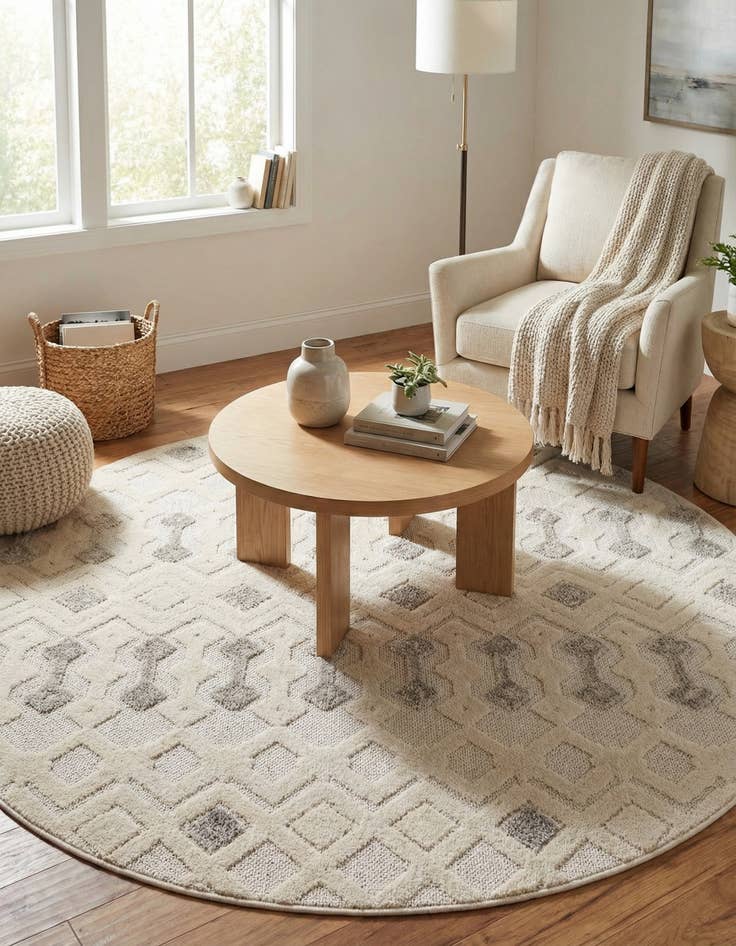 Detail image of 4' x 4' Arlo Round Rug