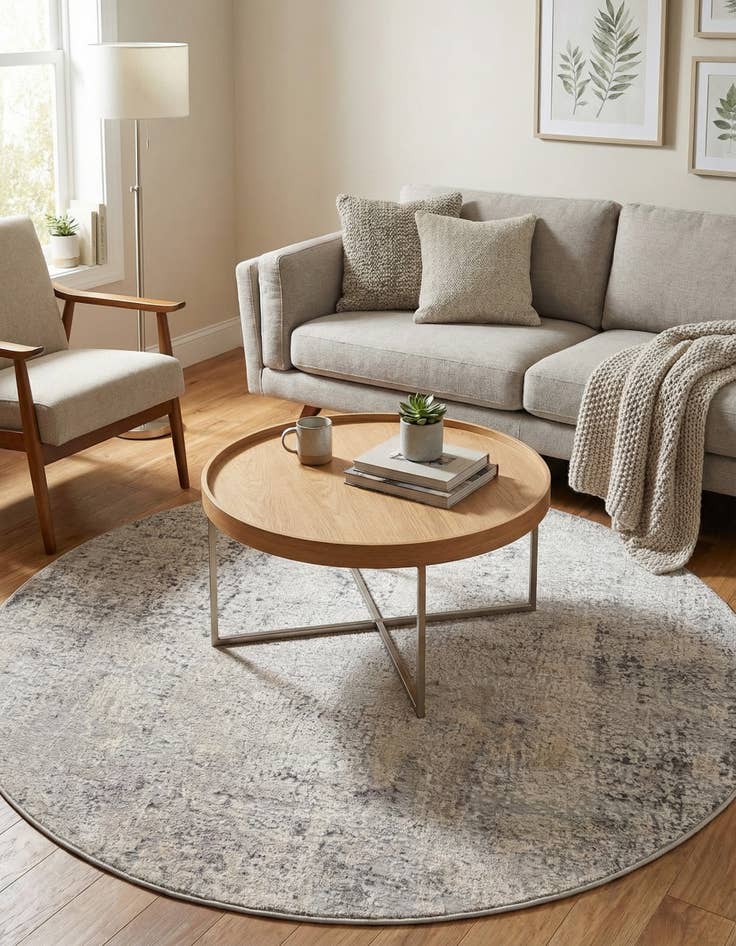 Detail image of  4' x 4' Caspian Round Rug