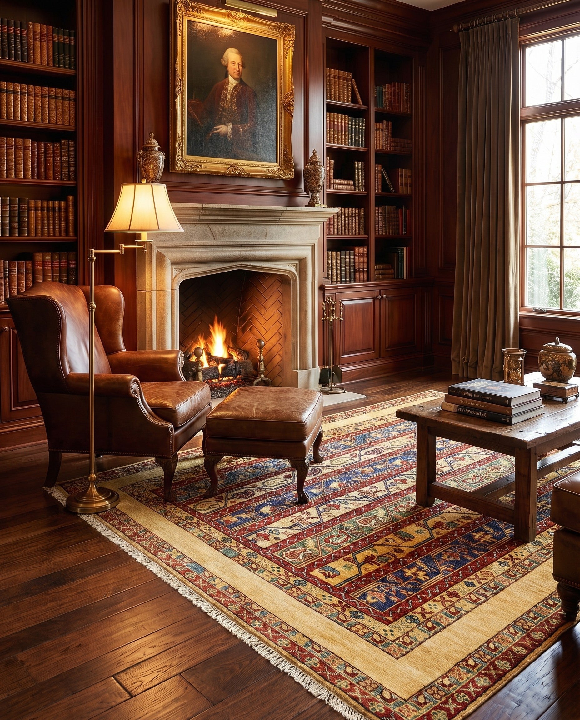 5' x 6' 9 Hand Knotted Ariana Ziegler Rug