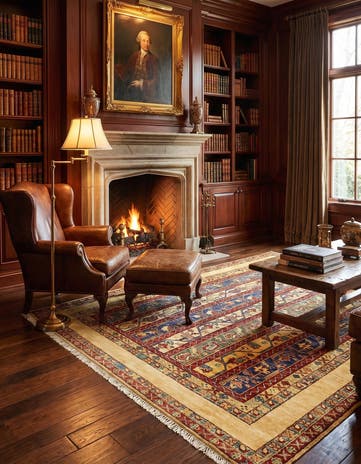 5' x 6' 9 Hand Knotted Ariana Ziegler Rug