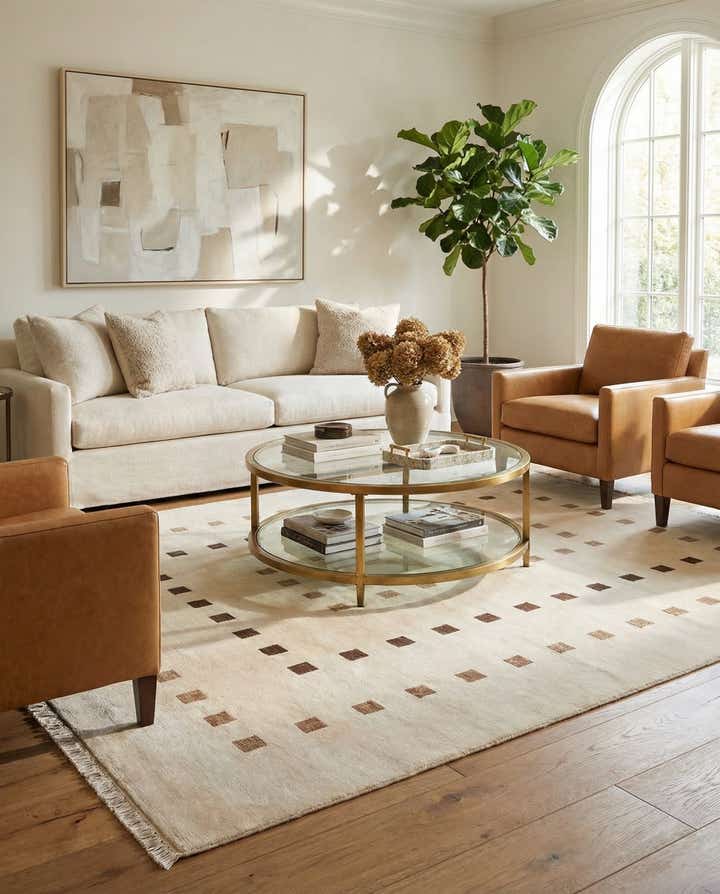 6' 6 x 9' 11 Hand Knotted Darya Wool Rug