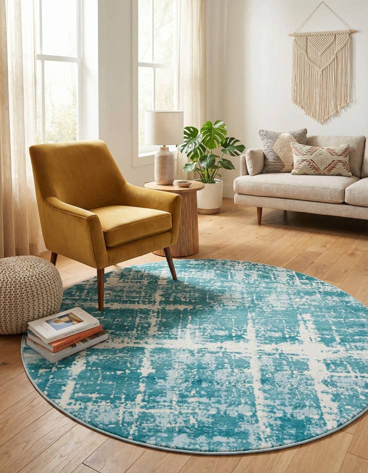 Detail image of 5' 3 x 5' 3 Uptown Lexington Avenue Round Rug