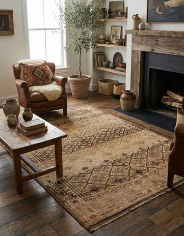 5' x 7' 5 Hand Knotted Balouch Persian Wool Rug