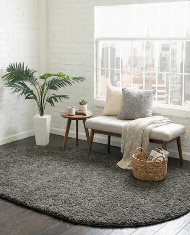  5' x 8' Everyday Shag Oval Rug