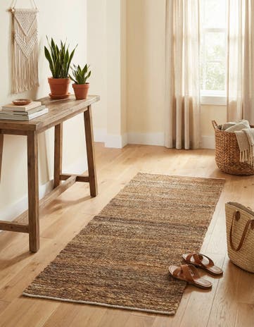 2' x 6' 1 Palm Beach Jute Runner Rug