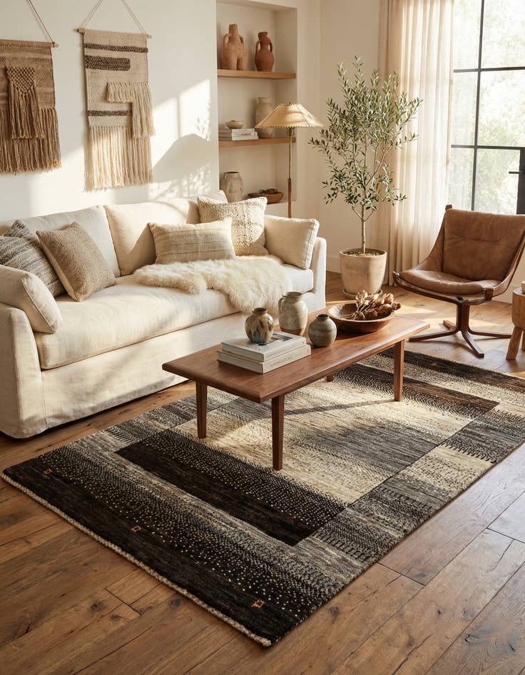 Detail image of  2' 7 x 3' 11  Hand Knotted Kashkuli Rug