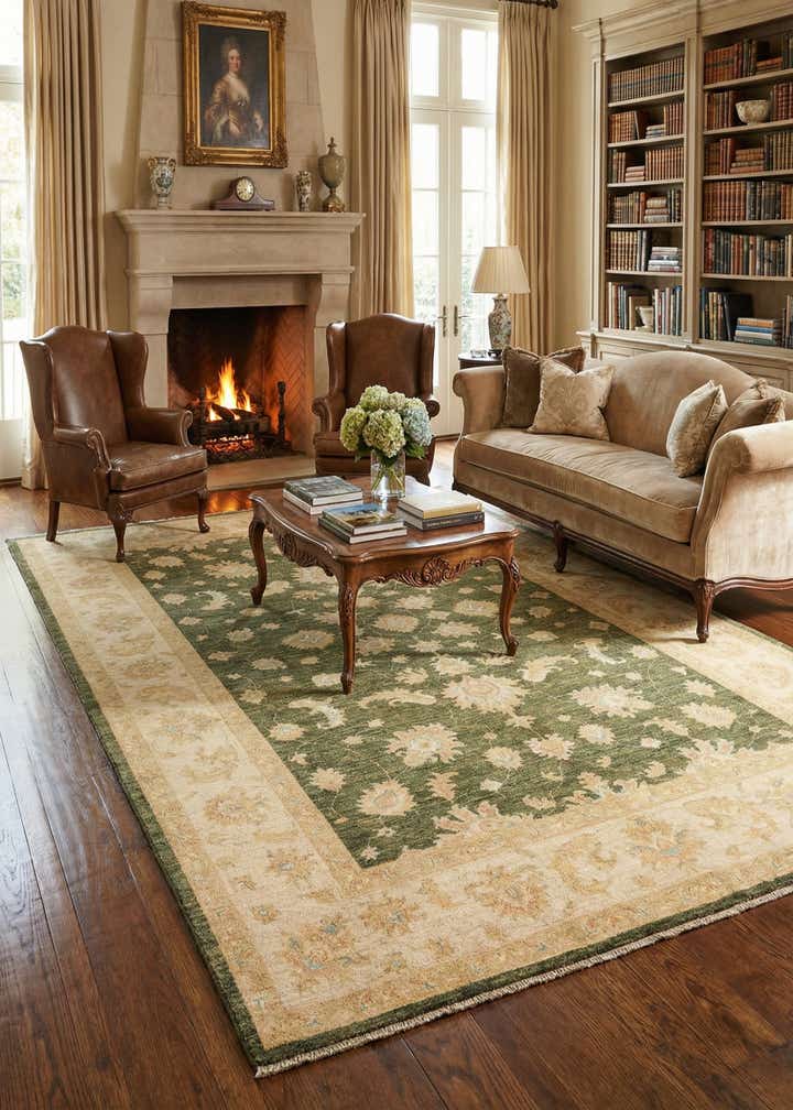 6' 9 x 9' 11 Ziegler Wool Rug