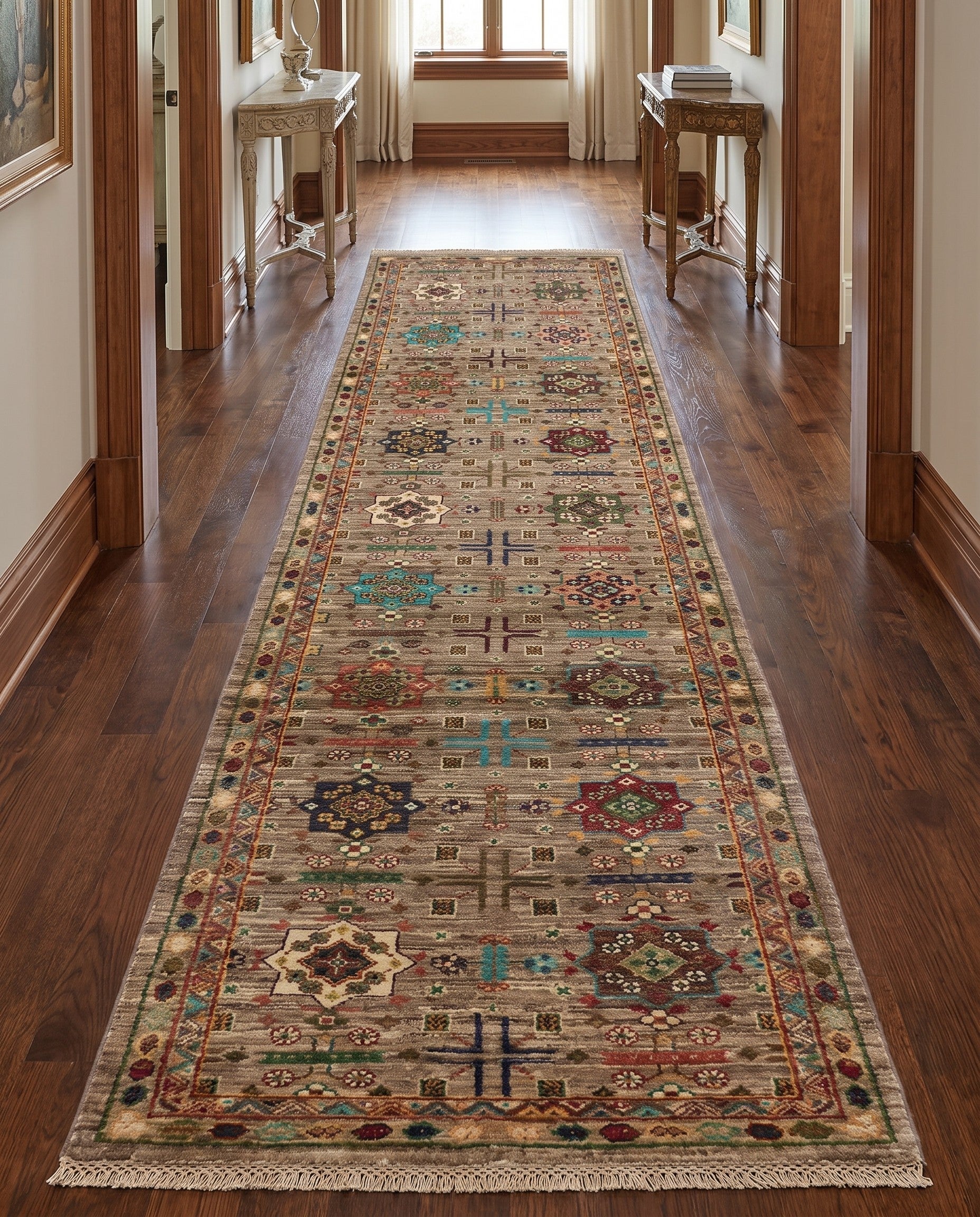 2' 6 x 10' 2 Hand Knotted Ariana Ziegler Runner Rug