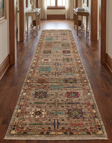 2' 6 x 10' 2 Hand Knotted Ariana Ziegler Runner Rug