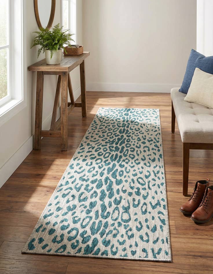 Detail image of 2' x 6'  Washable Safari Indoor / Outdoor Runner Rug