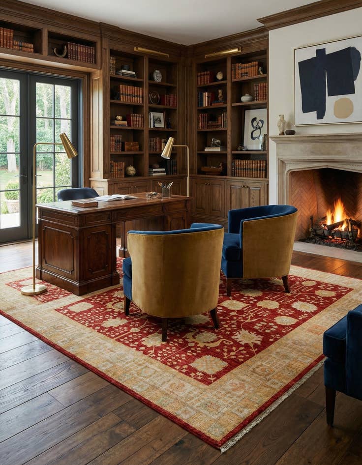 Detail image of  8' 2 x 9' 7 Kaizar Wool Rug