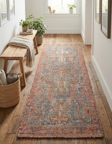2' 2 x 6' 1 Chenille Jute Runner Rug