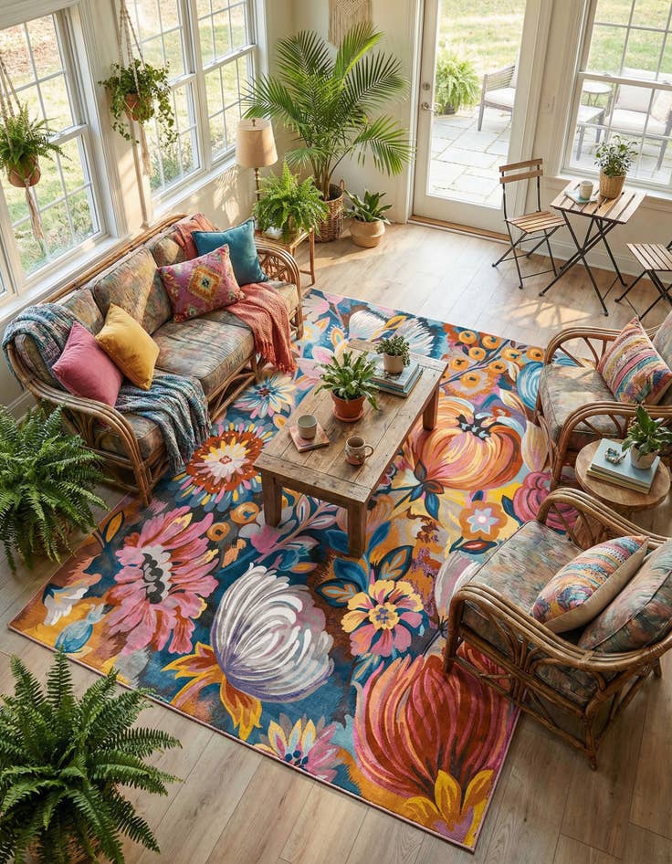 Detail image of 9' x 12' Blossom Rug