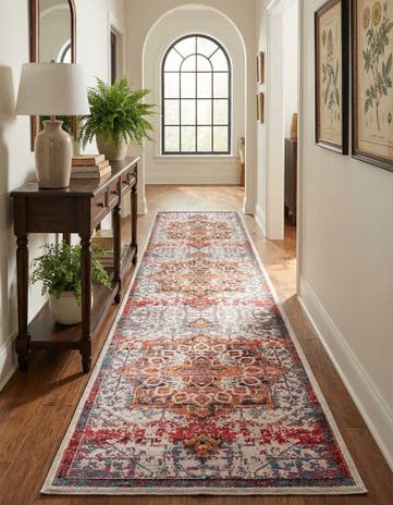 2' 7 x 12' Washable Francesca Runner Rug