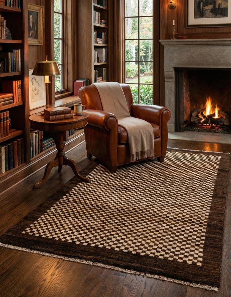 Detail image of 3' 10 x 5' 9  Hand Knotted Darya Wool Rug