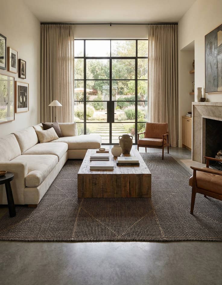 Detail image of 9' 9 x 14'  Hand Knotted Darya Wool Rug