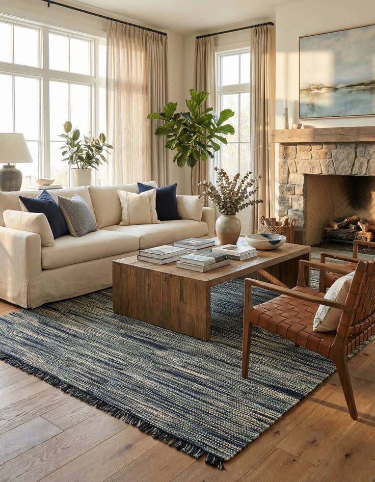 Detail image of 10' x 14' 1  Hand Woven Chunky Jute Rug