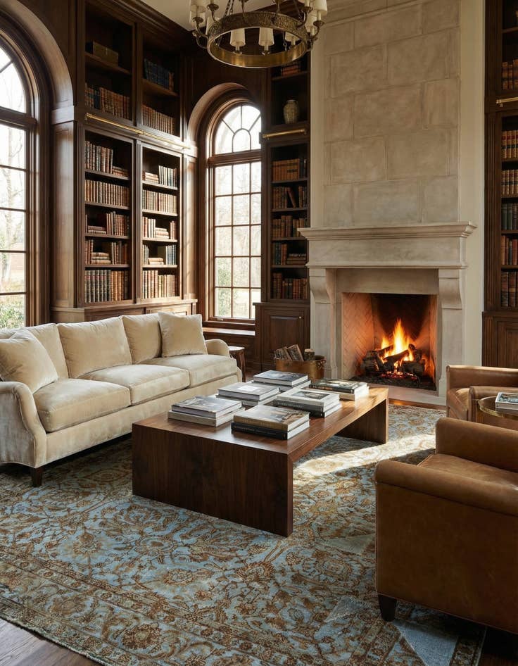 Detail image of 9' 6 x 12' 11  Hand Knotted Vintage Royal Persian Wool Rug