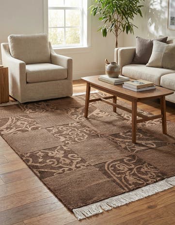 4' 2 x 6' 2 Hand Knotted Darya Wool Rug