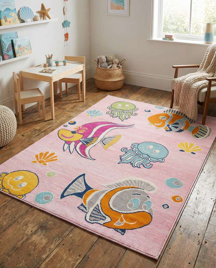 5' 3 x 7' 7 Easy-Clean Indoor / Outdoor Rug