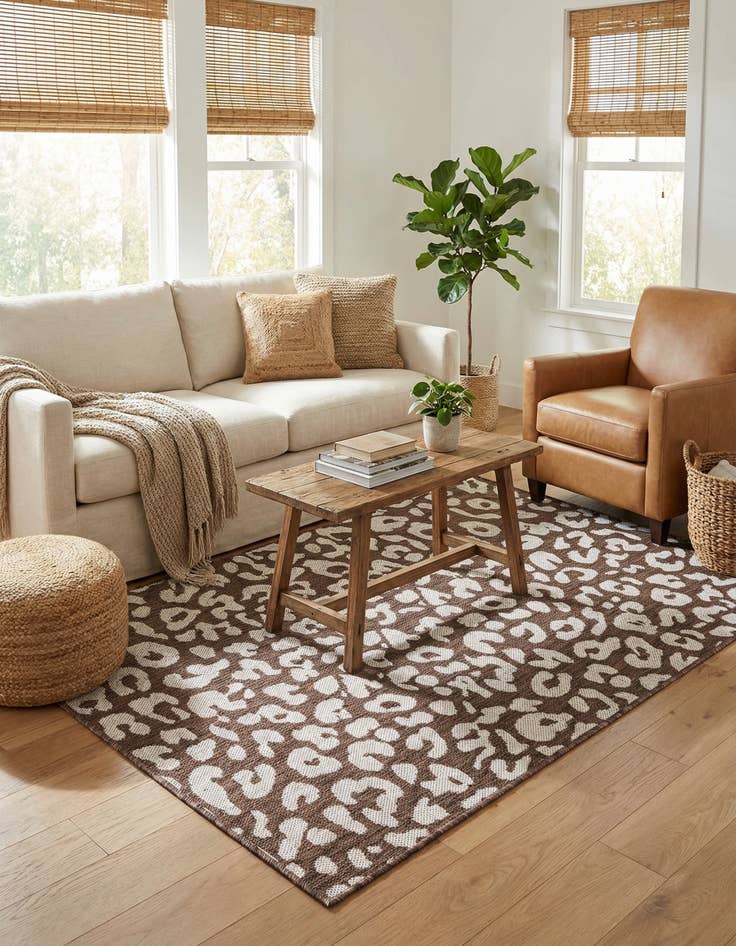 Detail image of 3' x 5' 3  Washable Safari Indoor / Outdoor Rug