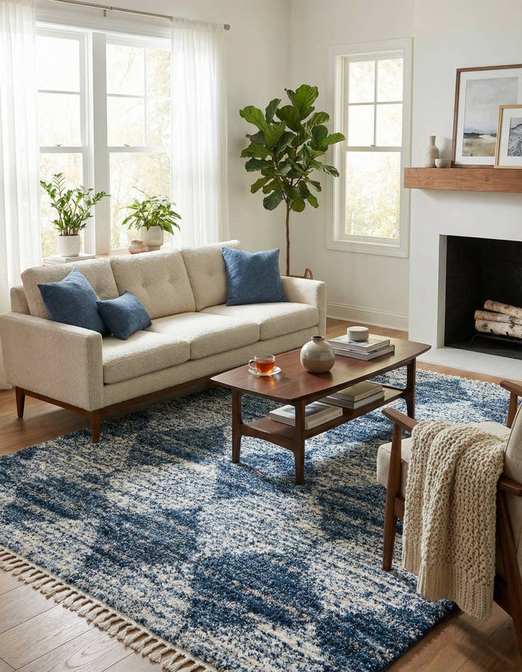 Detail image of 9' x 12' Serenity Shag Rug