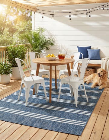 5' 3 x 8' Easy-Clean Jill Zarin Anguilla Indoor / Outdoor Rug