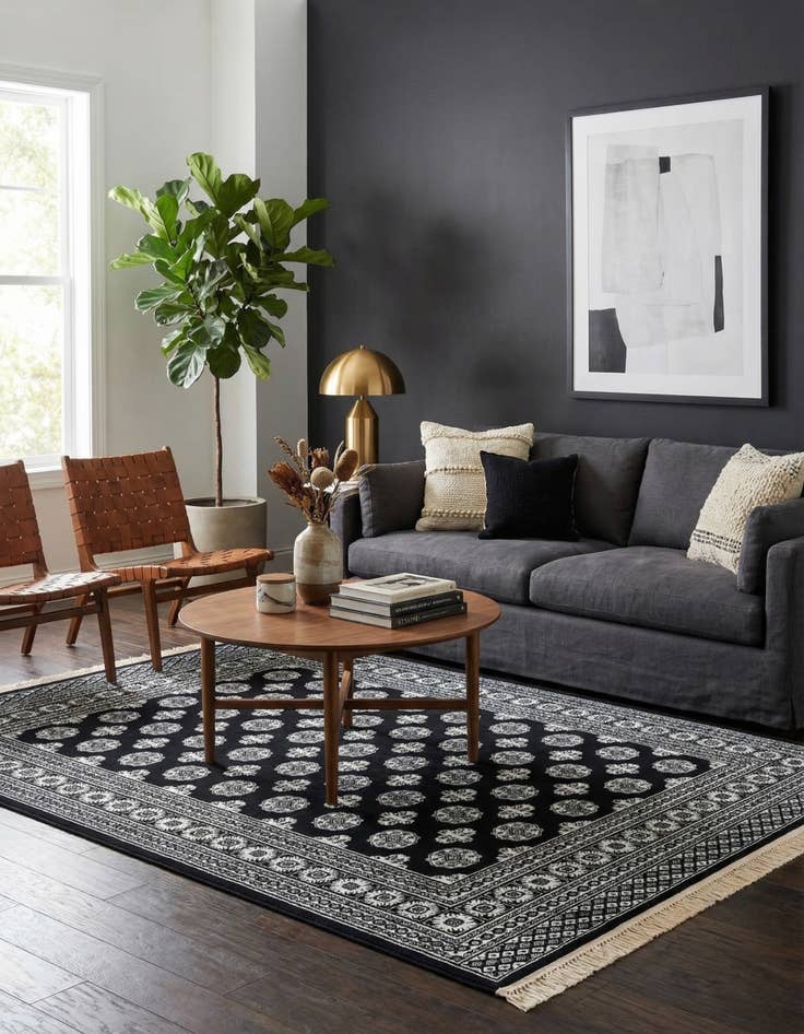 Detail image of 6' x 9' Bokhara Rug