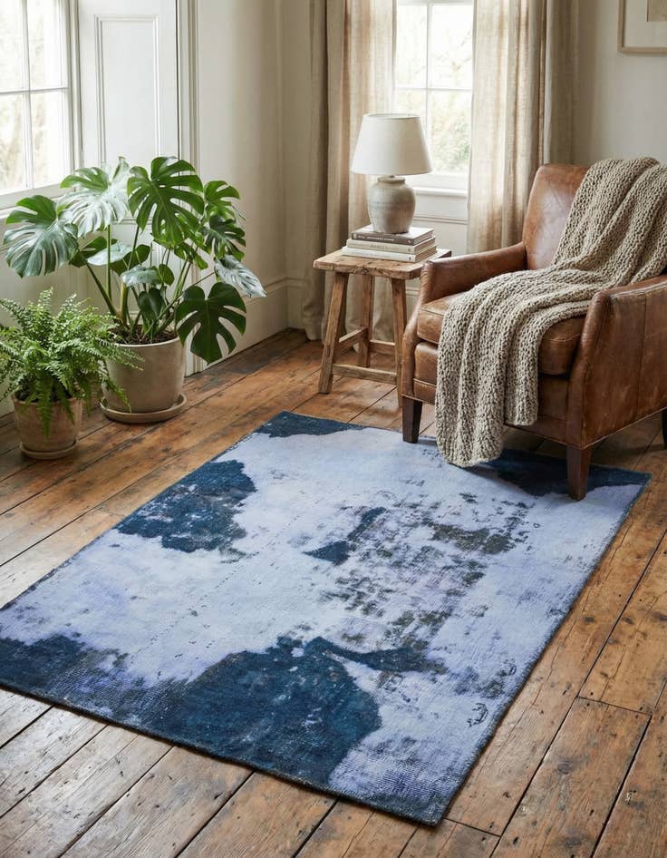 Detail image of 3' x 4'  Hand Knotted Ultra Vintage Persian Wool Rug