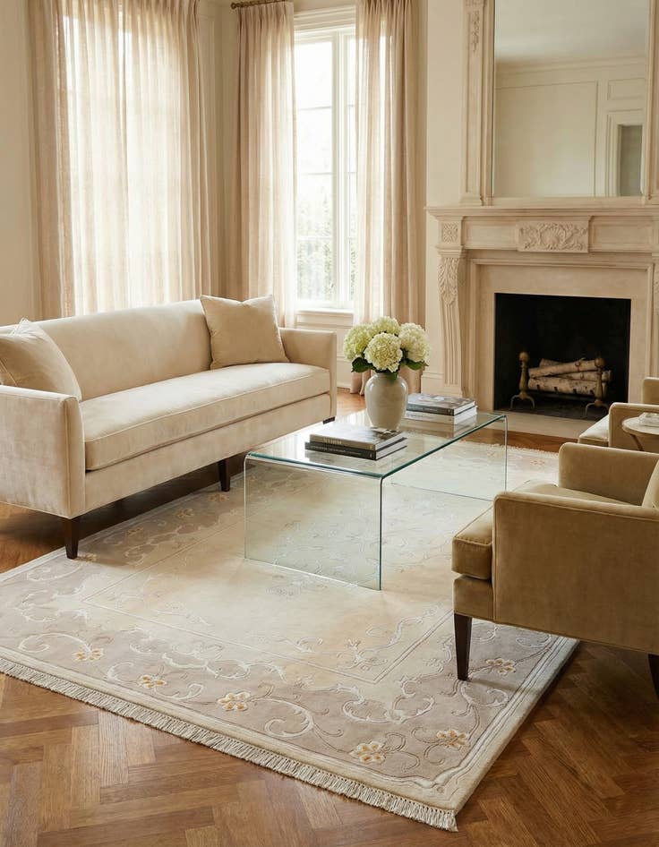 Detail image of 5' 7 x 7' 11  Hand Knotted Darya Rug