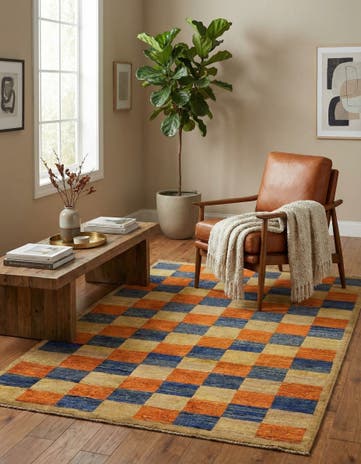3' 9 x 5' 9 Hand Knotted Modern Ziegler Oriental Rug