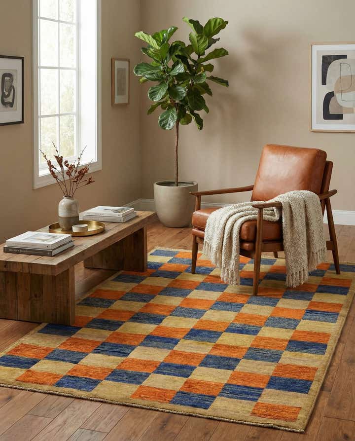 3' 9 x 5' 9 Hand Knotted Modern Ziegler Oriental Rug