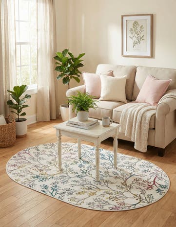 3' 3 x 5' 3 Blossom Oval Rug