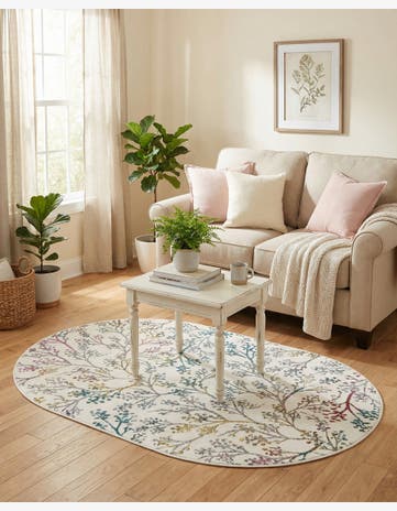 3' 3 x 5' 3 Blossom Oval Rug